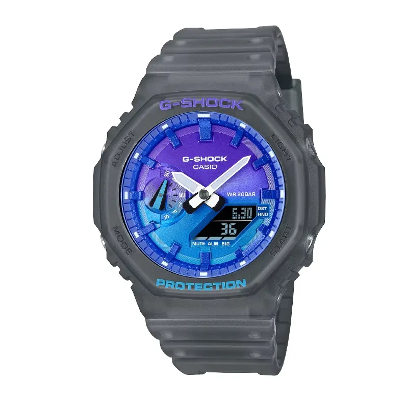 Casio G-Shock Sports Triple G Resist Blue Solid Men’s Watch- GA-2100FLS-8A2
